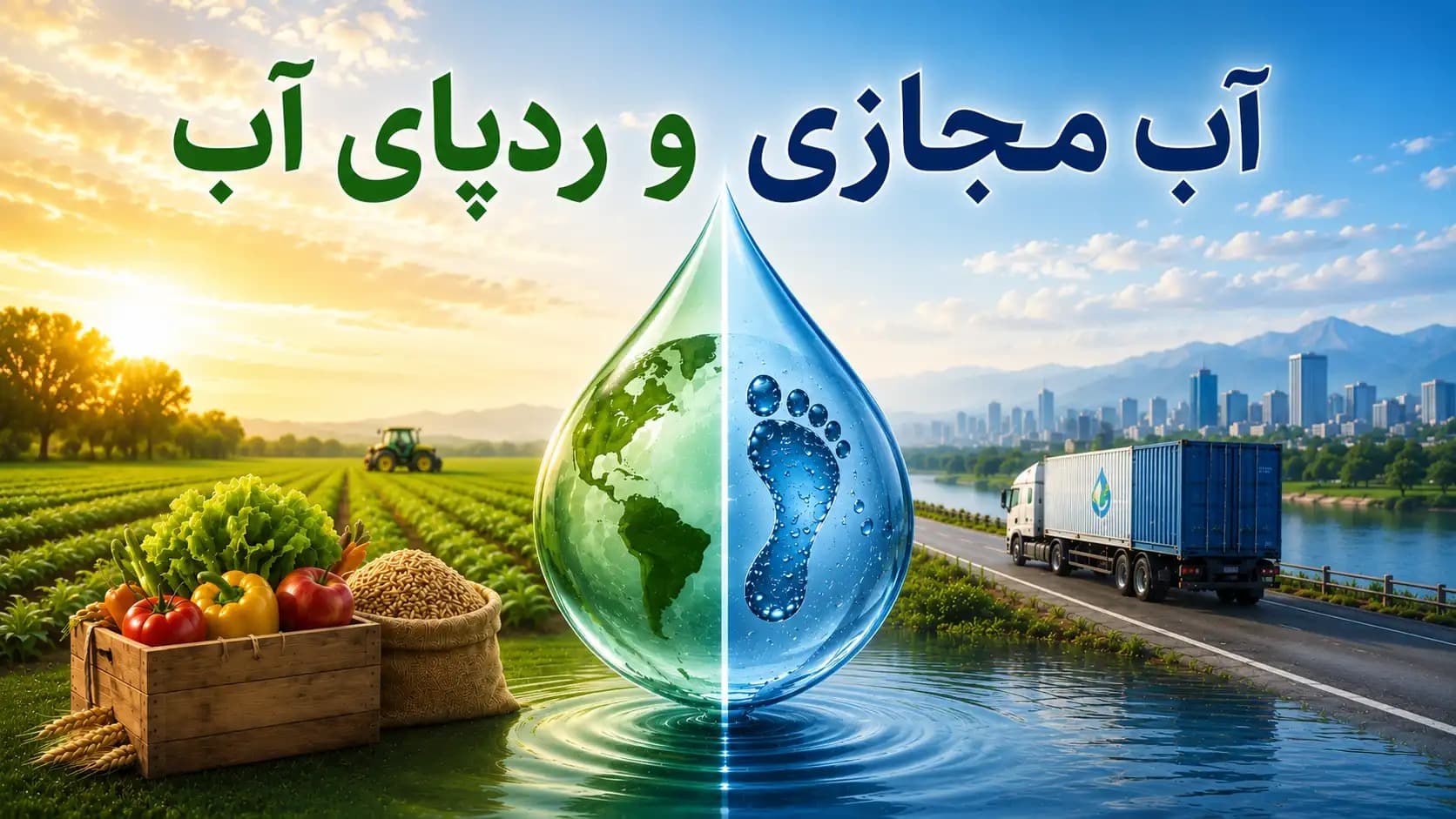 آب مجازی و ردپای آب؛ دو مفهوم مدیریت منابع آب در کشاورزی